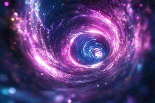梦幻宇宙漩涡星空背景图