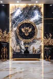 奢华大理石玄关装饰艺术