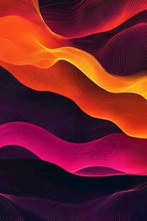 绚丽动感色彩波浪背景图