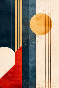 几何抽象艺术风装饰画