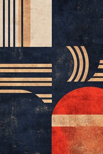 几何抽象艺术装饰图案