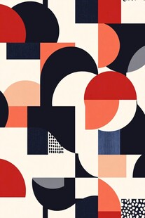 几何抽象图案设计背景图