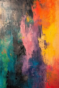 绚丽多彩抽象艺术画作