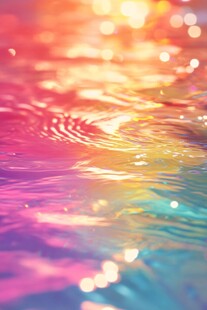梦幻多彩水波光影效果