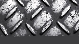 金属菱形花纹防滑表面