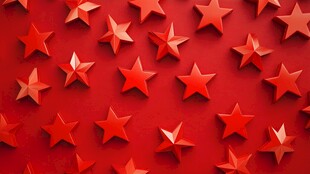 红色五角星背景图案