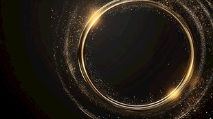 金色光环背景 闪耀质感