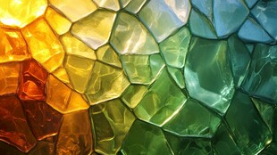 五彩玻璃马赛克纹理图案