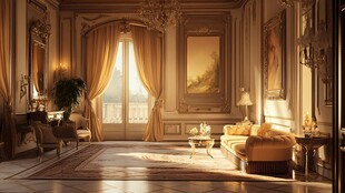 奢华欧式古典风格客厅空间