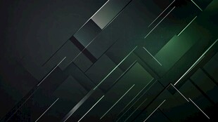 深绿几何线条抽象背景图