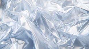 银色褶皱塑料材质纹理