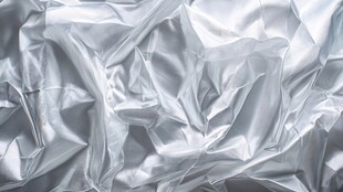 银色褶皱反光材质纹理