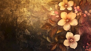 复古花卉背景图案设计