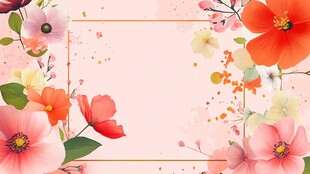 浪漫花卉背景图