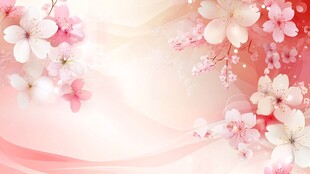 浪漫樱花背景图