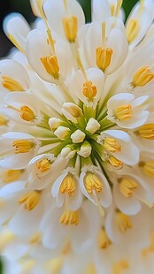 特写 清新雅致的白色花卉