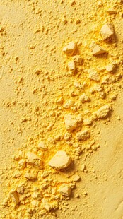 黄色粉末颗粒特写画面