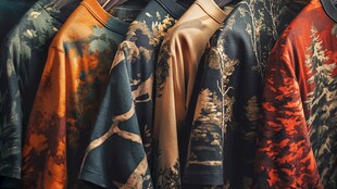 个性印花T恤展示