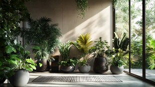 室内绿植角落营造自然氛围