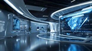 科技展厅 未来感空间展示