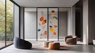 现代简约风的创意隔断客厅