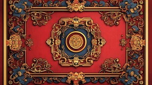 中式华丽古典纹饰图案