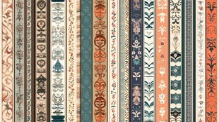 复古精美花纹装饰图案集