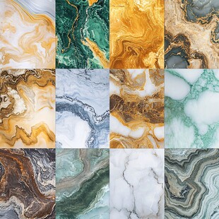 多彩大理石纹理素材集合