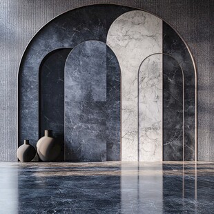 现代简约风大理石拱形空间