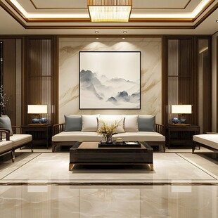 新中式客厅优雅空间展示