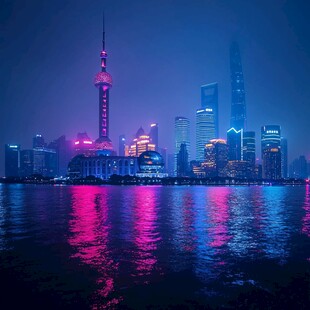 上海外滩璀璨夜景