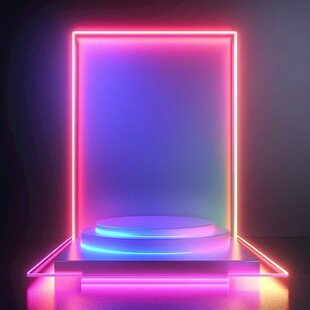 炫彩霓虹发光展示平台