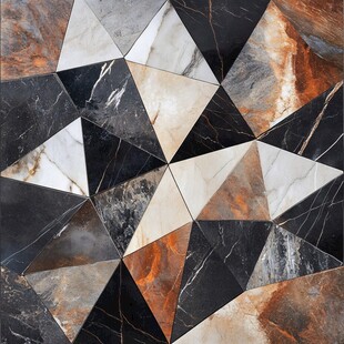 几何拼接大理石纹理图案