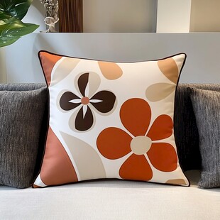 复古花朵图案抱枕