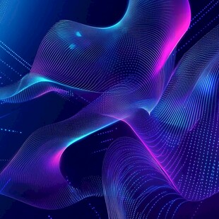炫彩科技感线条抽象背景图