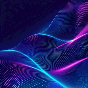 炫彩动感的霓虹线条背景