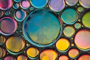 梦幻多彩泡泡微观世界