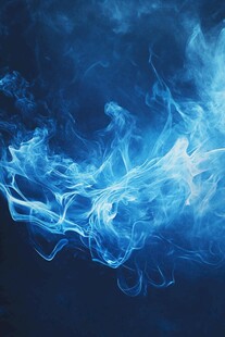 蓝色梦幻火焰特效画面