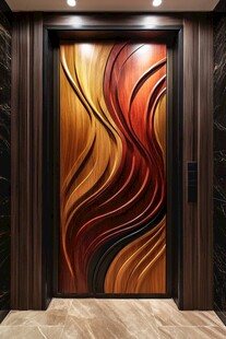 艺术木纹入户门设计展示