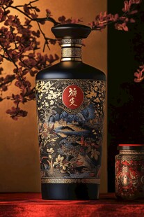 精致典雅的中式传统酒瓶