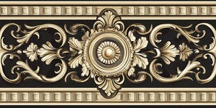 欧式奢华金色花纹装饰图案