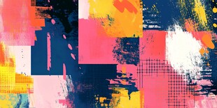 抽象多彩几何艺术背景图