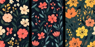 花卉图案背景素材集合