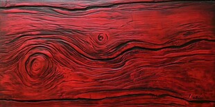 红色木纹纹理艺术画面