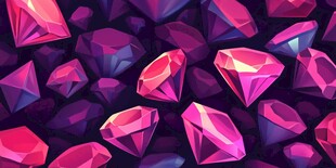 梦幻多彩钻石宝石背景图