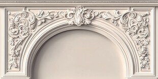 欧式雕花拱门装饰细节