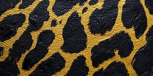 黑金豹纹皮革纹理图案