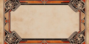 复古花纹边框背景图