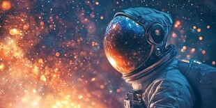 星际中的孤独宇航员