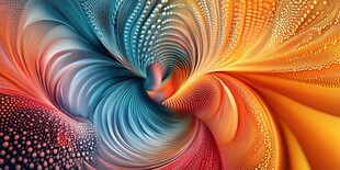 绚丽多彩的抽象漩涡图案
